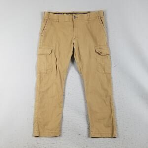 Lee Cargo Pants Mens 40x30 Khaki Premium Select Motion Stretch Straight Leg